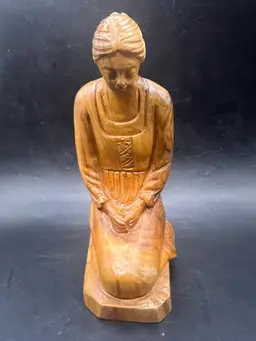 Carved Praying Woman