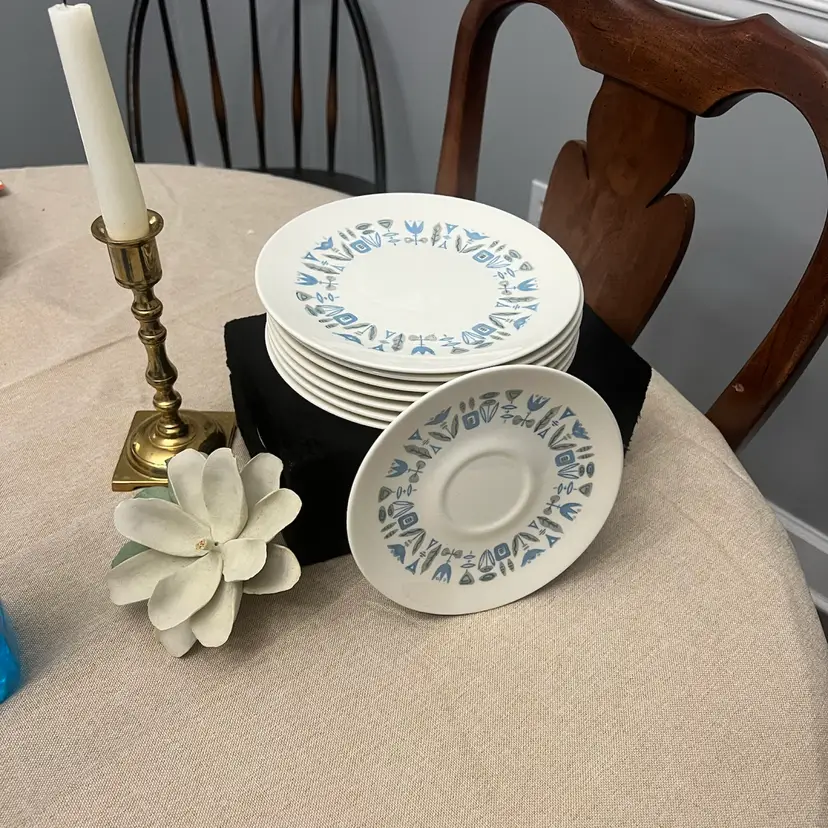 #01 MCM Atomic Bread And Butter Plates