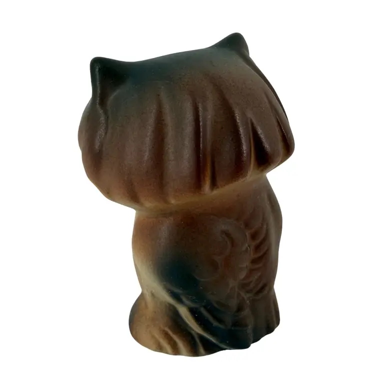 Big Eyed California Pottery Owl Figurine