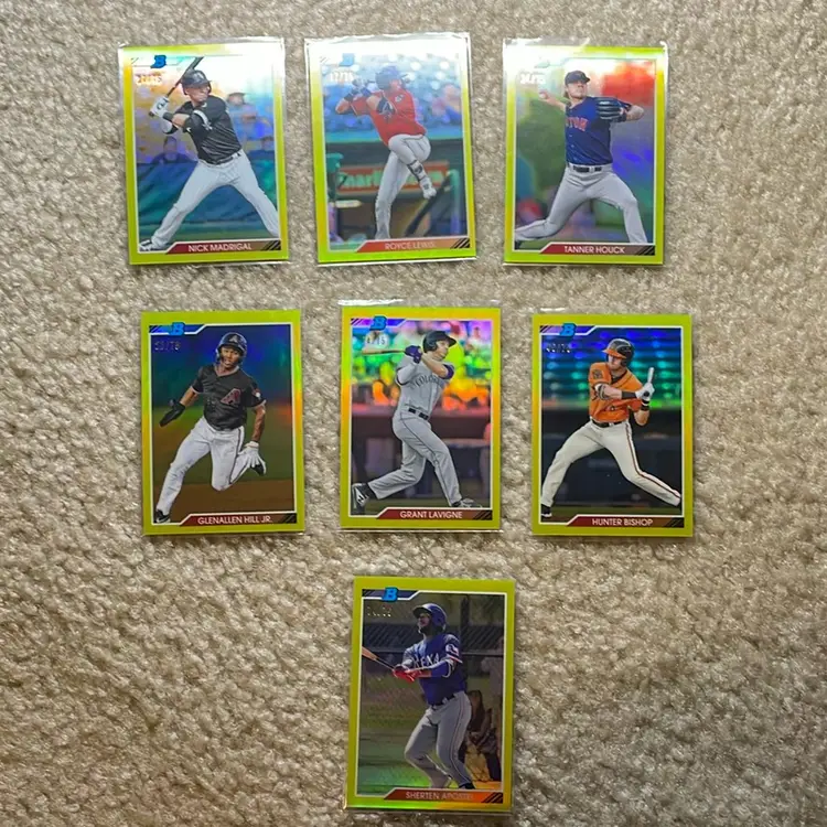 2020 Bowman Heritage Yellow Refractor /75 Pick Your Card