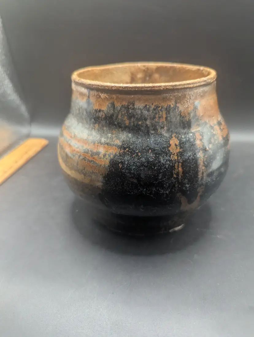 Vintage Studio Art Pottery Bowl Vase Planter Signed Lance Gordon '86