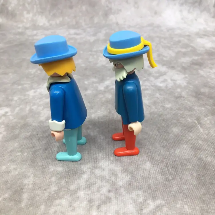 2 Playmobil Victorian Male Figures 1974