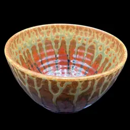 Blanket Creek Pottery (KY) Handmade Stoneware Bowl, Rustic Red, Signed