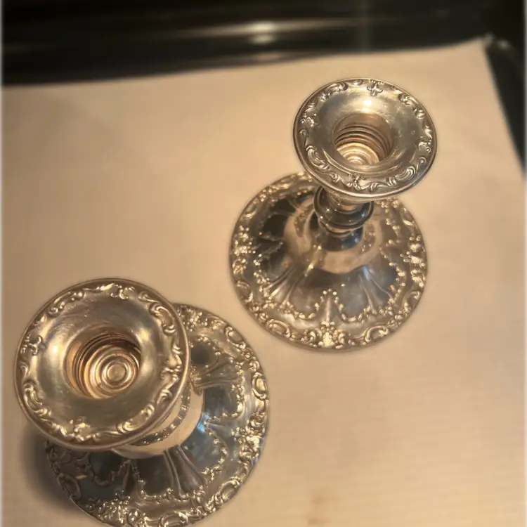 Gorham Silver Plated Candlestick Pair