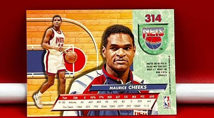 1993 Fleer Ultra Collector Basketball Trading Card Nets Maurice Cheeks #314