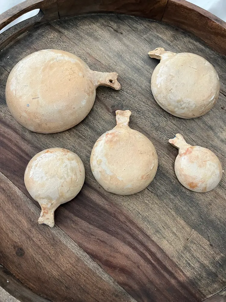 Vintage Pottery Mini Nesting Bowl Set