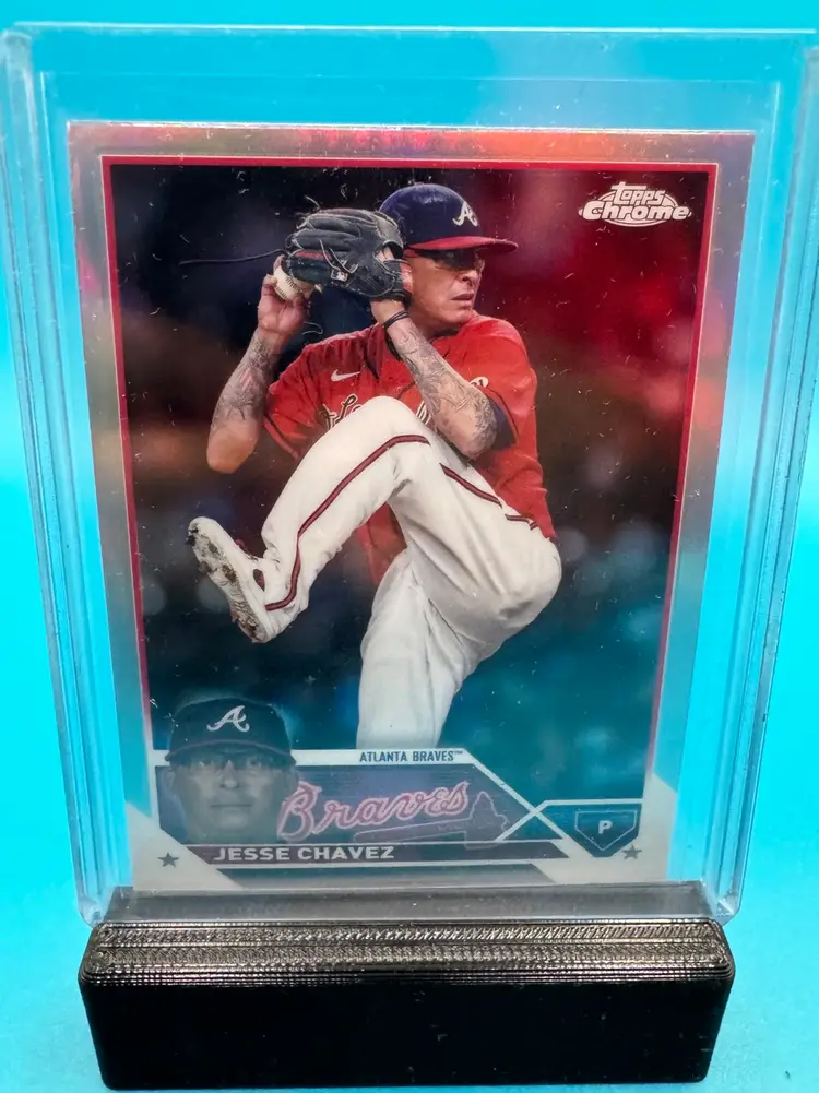 Jesse Chavez Topps Chrome Refractor Atlanta Braves