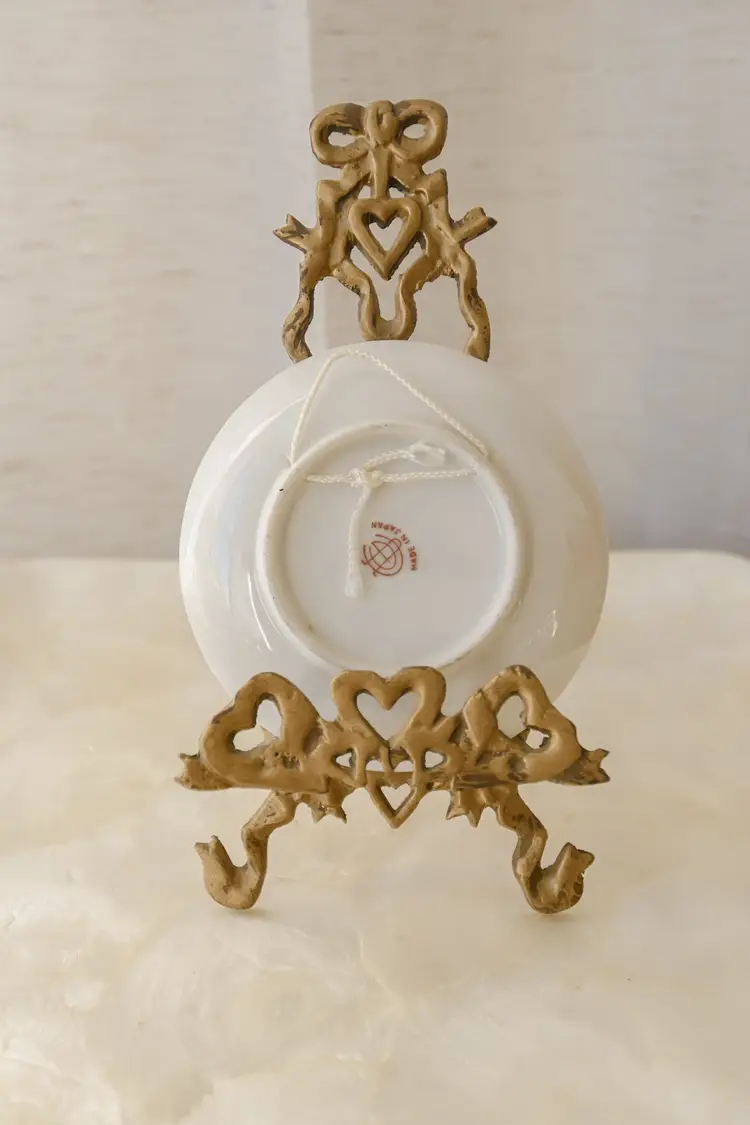 Vintage Ucagco Occupied Japan Hand Painted Plate Beautiful Roses Floral Dish