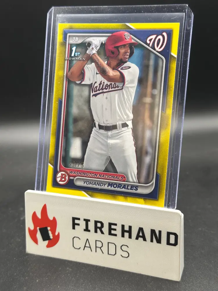 Yohandy Morales 2024 Bowman Yellow Paper Washington Nationals 53/75