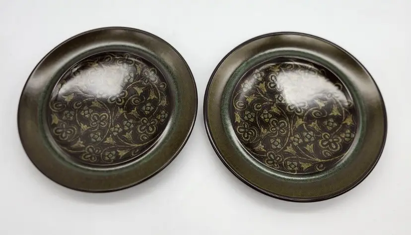 Pair MCM Vintage Franciscan MADIERA Bread & Butter Plates 6.5" Made in USA