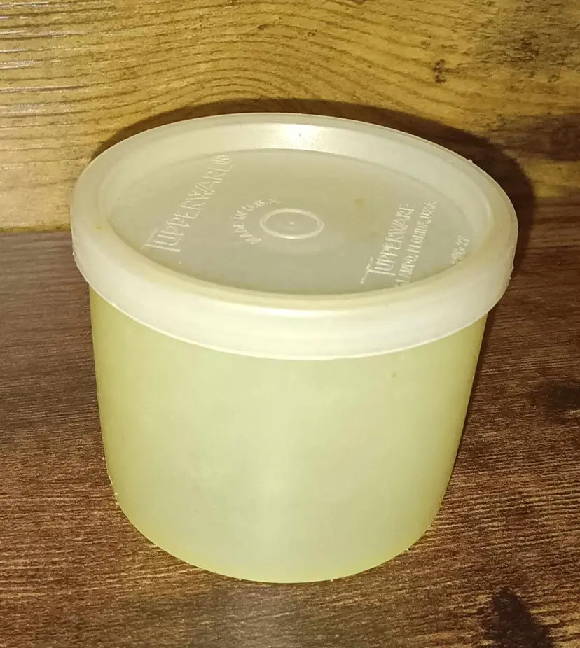 Yellow Tupperware Container Small
