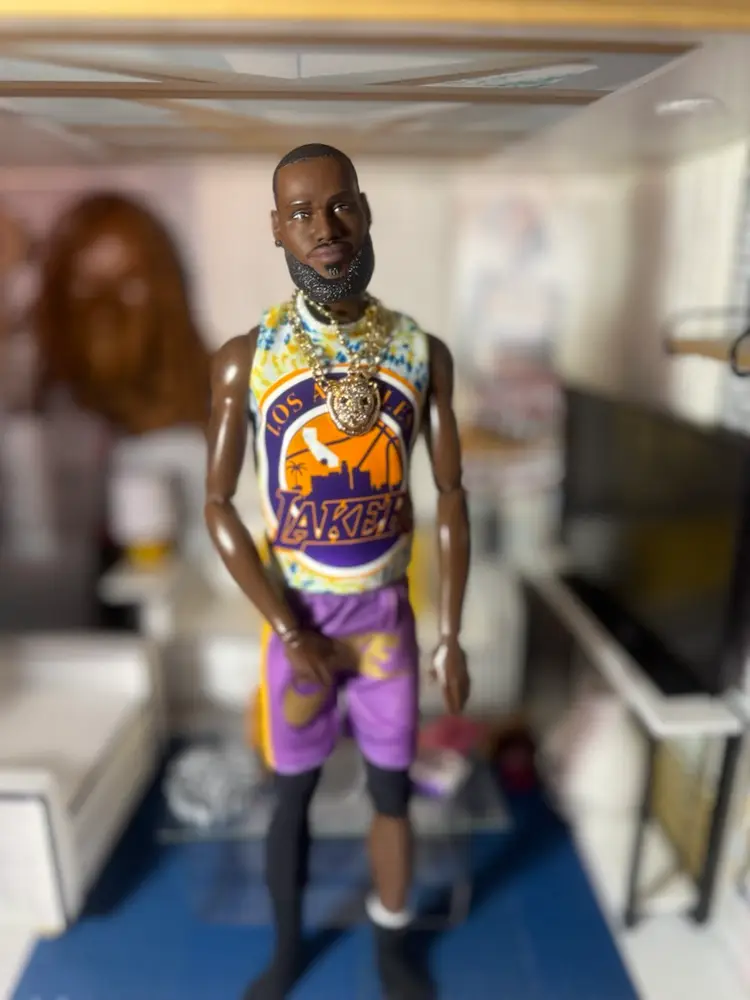 Purple Nike Bball Shorts For tall/muscle/IT Male Doll