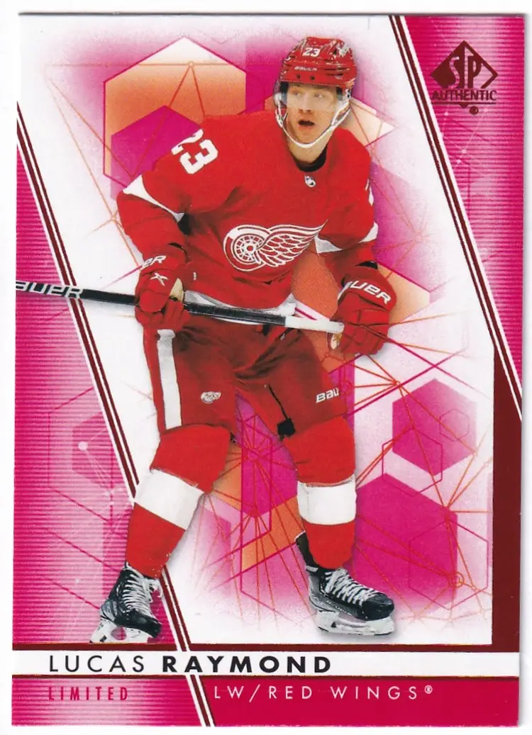 2022-23 SP Authentic Limited Red #23 Lucas Raymond Detroit Red Wings Hockey Card