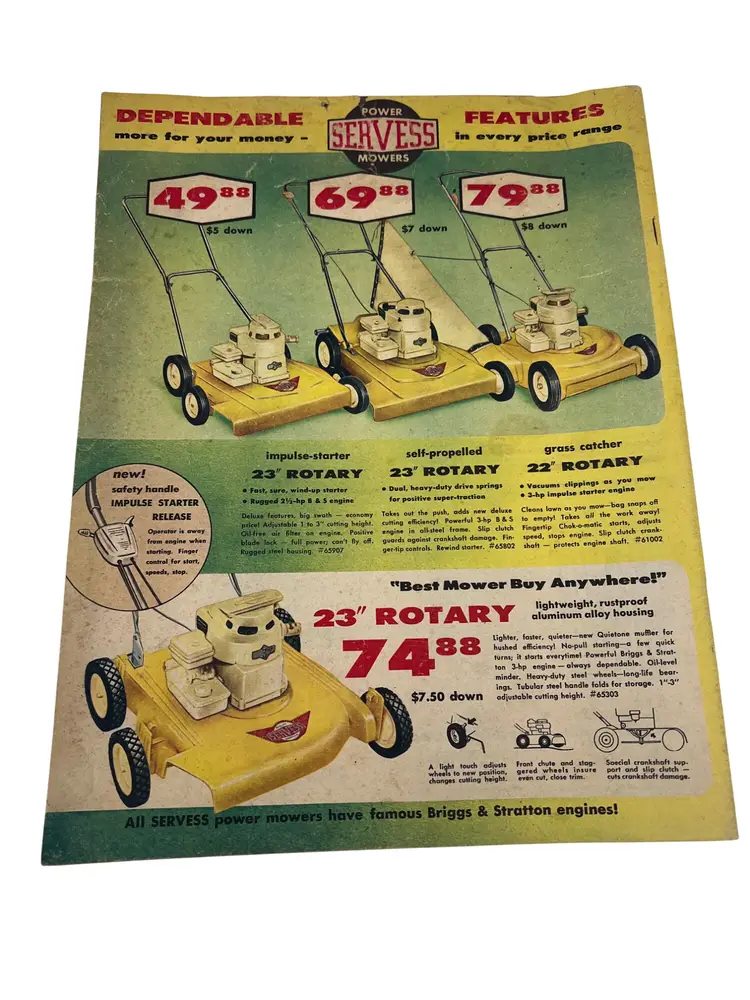 1961 V&S Hardware Stores Spring & Summer Catalog, Servess, 47pp, Byron Center MI