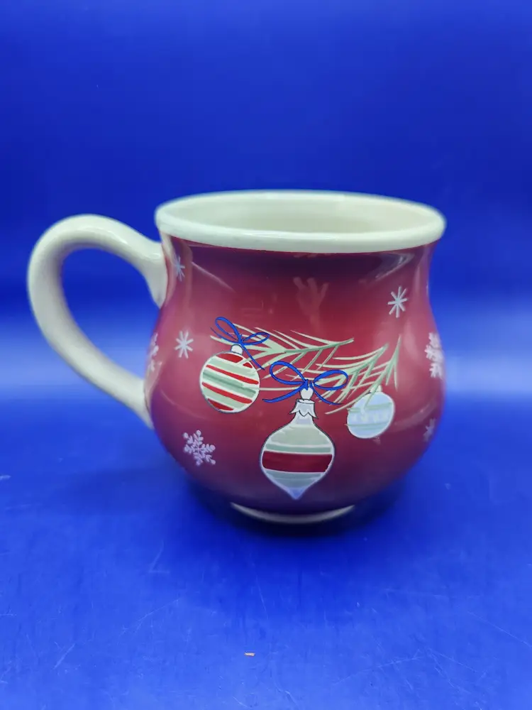 Longaberger Christmas Red Mug