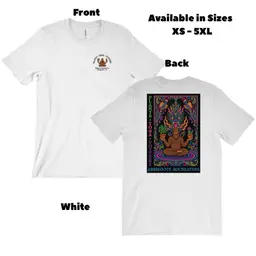 White Bigfoot Meditating with Krishna Tee