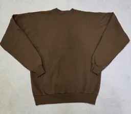 Hanes Comfort Blend Men's Sweatshirt M Brown Long Sleeve Crew Neck