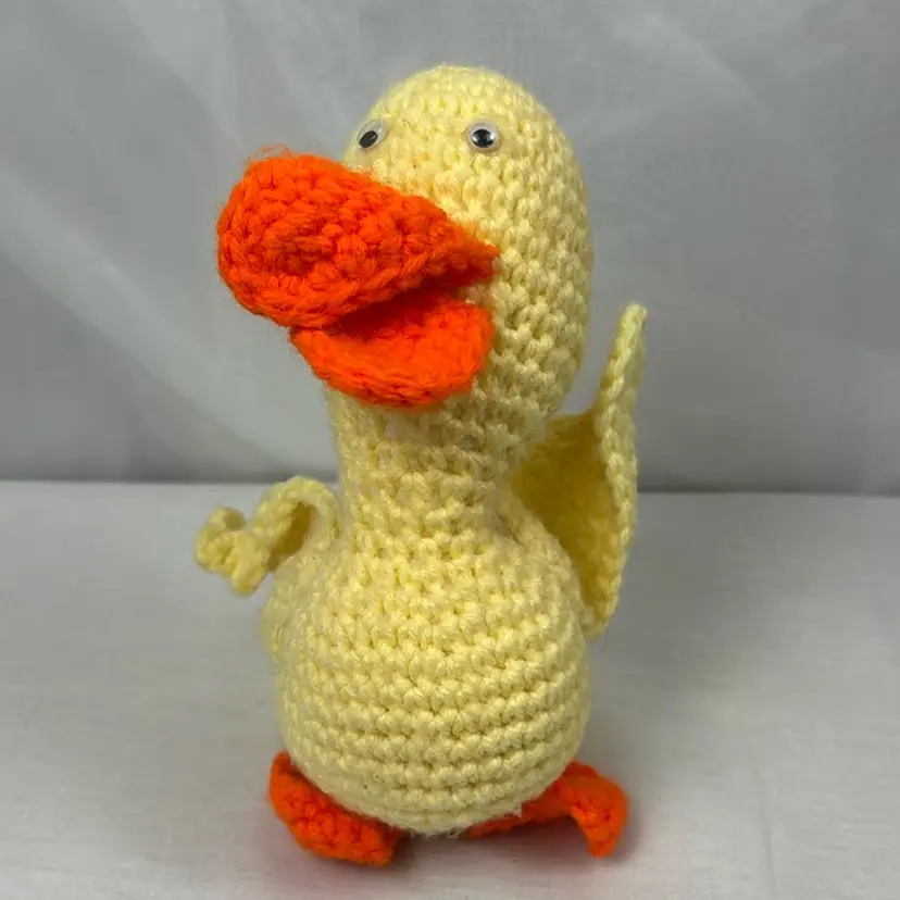 Hand Crocheted Handmade Duck - 7 Inches