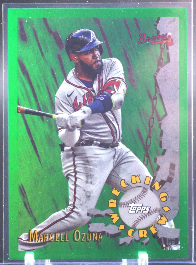 2024 Topps Archives Wrecking Crew Green Marcell Ozuna