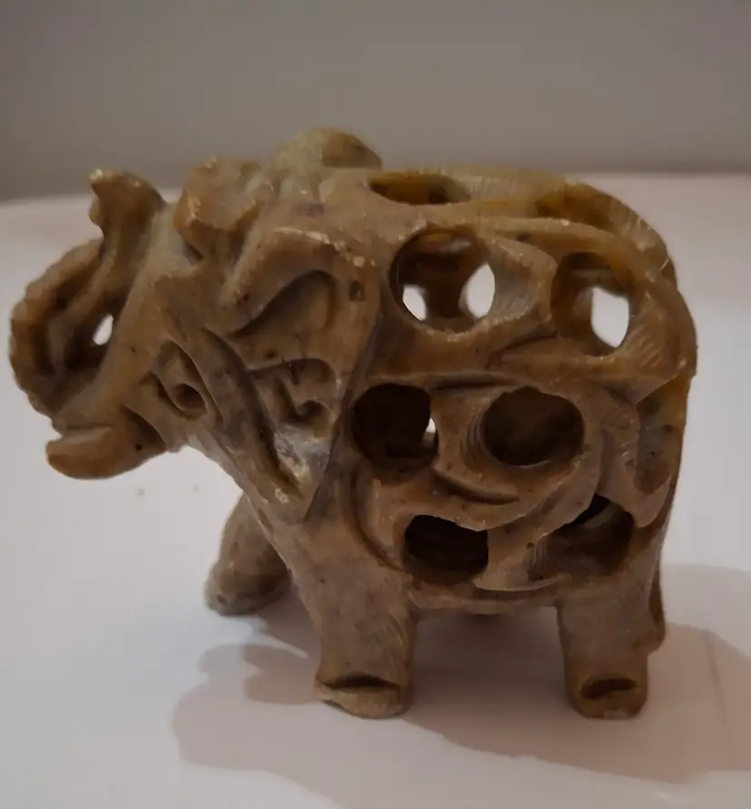 Adorable Elephant Sandstone with Baby