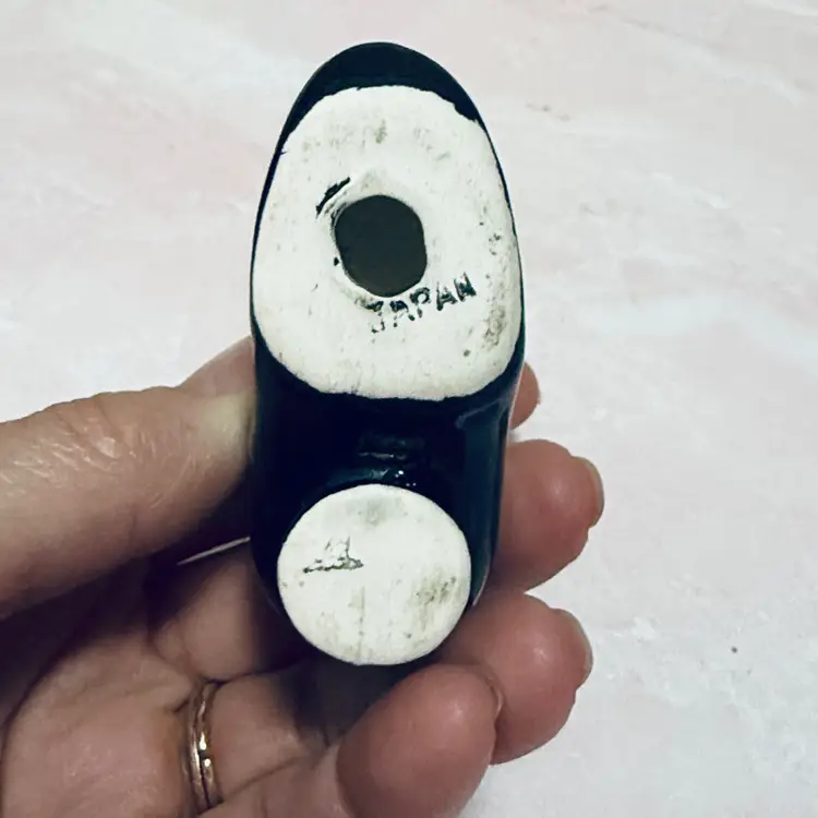 Vintage Japan Porcelain Ceramic Mouse in Boot/Shoe Figurine