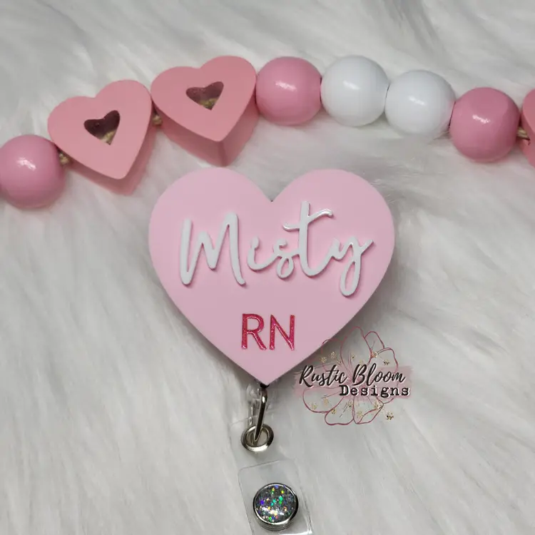 Personalized Custom Acrylic Name Badge Reel