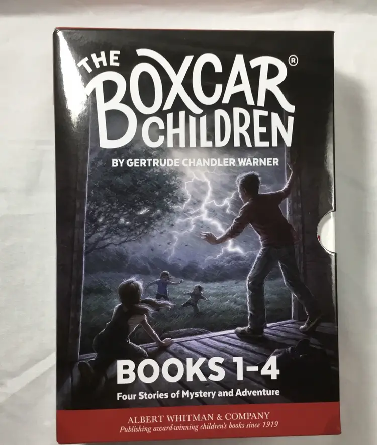 Books, "The Boxcar Children" #1 - #4 mystery & adventure ages, 9 - 12, by Gertrude Warner 2012