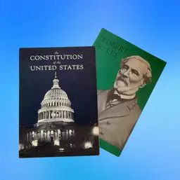 Vintage Lot (2) 1956 Robert E. Lee - & 1966 The Constitution of the United States John Hancock Insurance Booklets