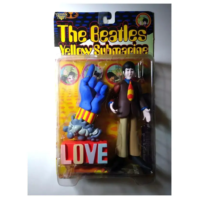 The Beatles Yellow Submarine Paul McCartney Action Figure 1999 Love Base Glove