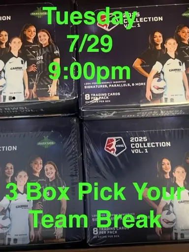 2025 Parkside NWSL Vol 1 - 3 Box PYT Break