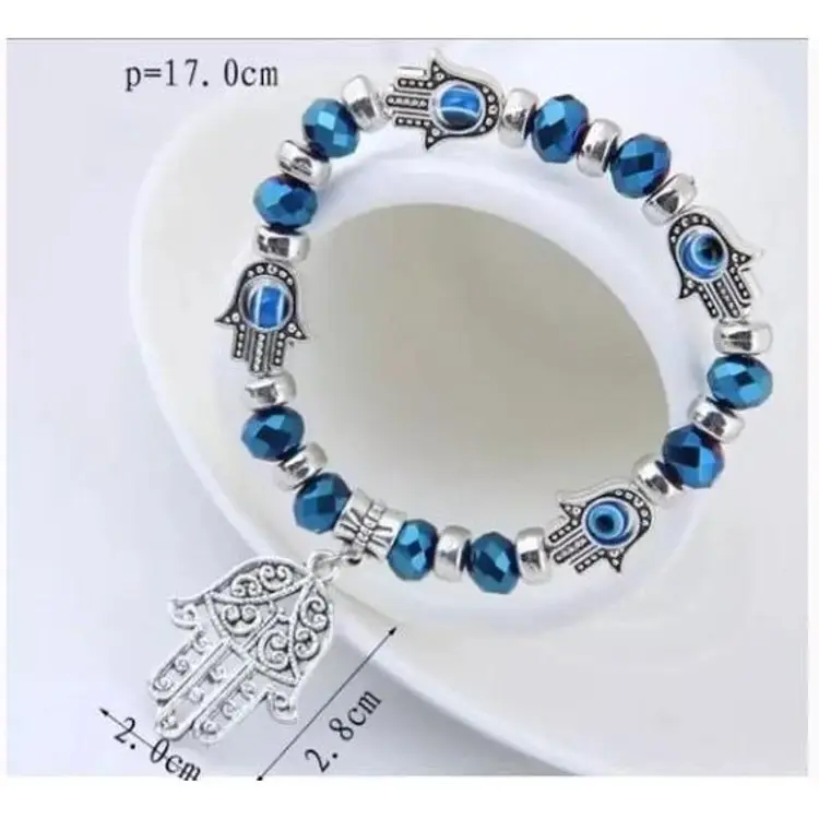 NWT Hamsa Teal Blue Bracelet
