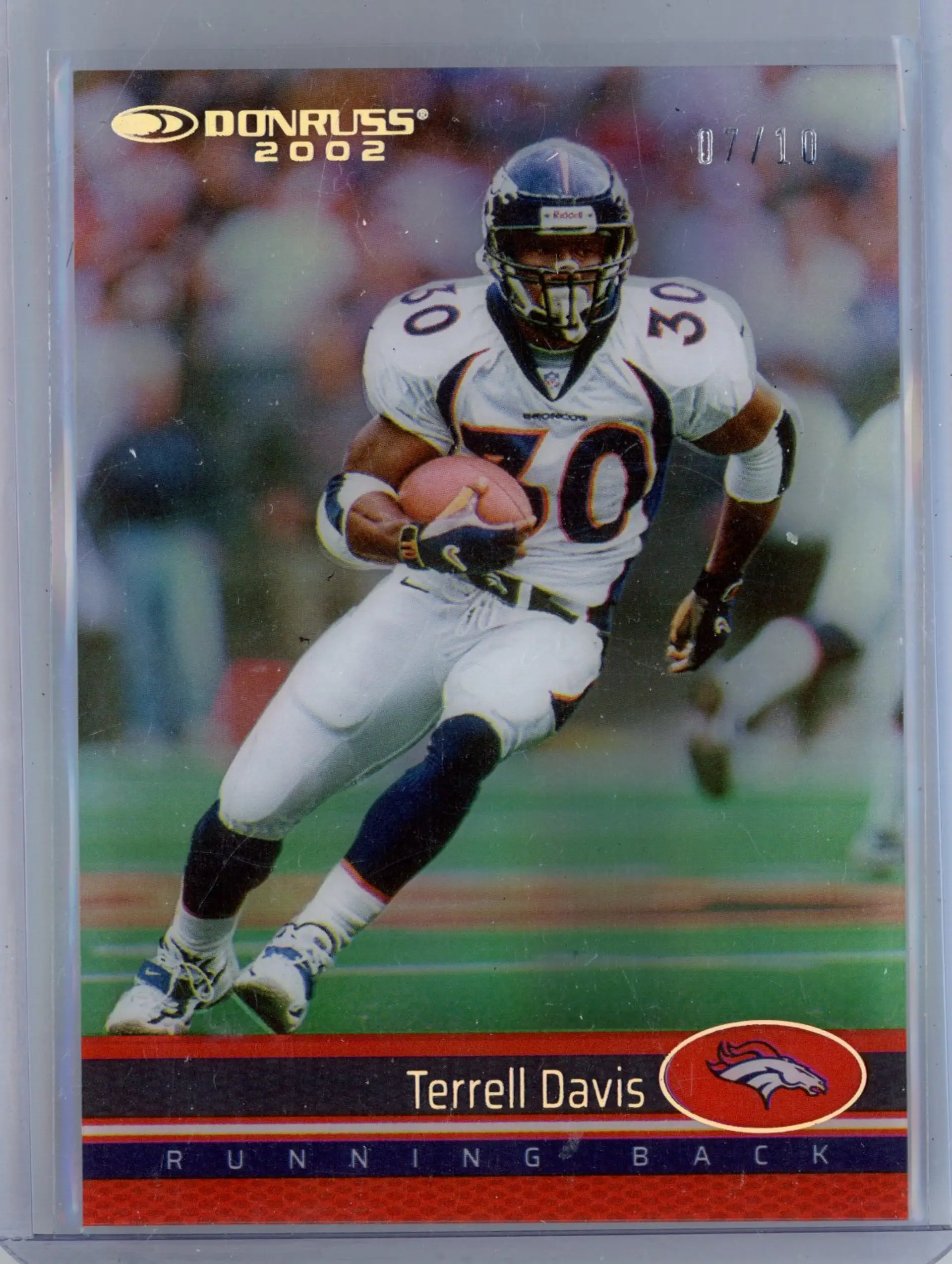 2022 Clearly Donruss TERRELL DAVIS /10 SSP #02-6 BRONCOS HOF