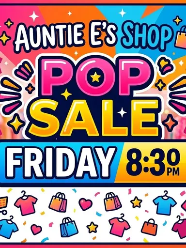 Friday Night Pop Up Sale