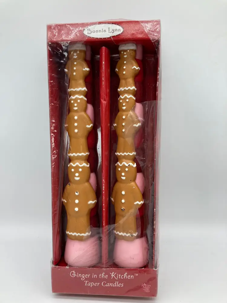 2 Gingerbread Wax Candles in Box*