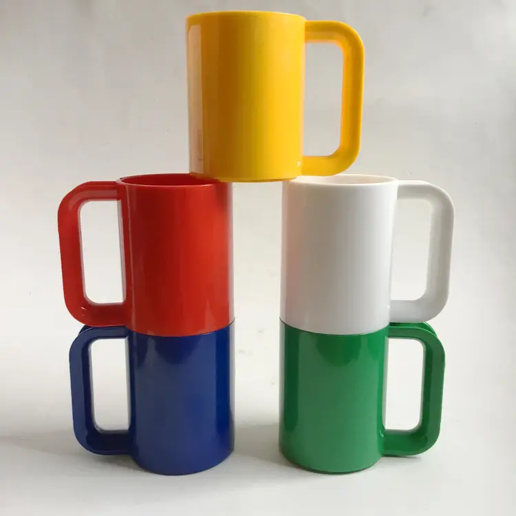 Mid-Century Space Age Ingrid Chicago Multicolor Stacking Picnic Cups Set of 5