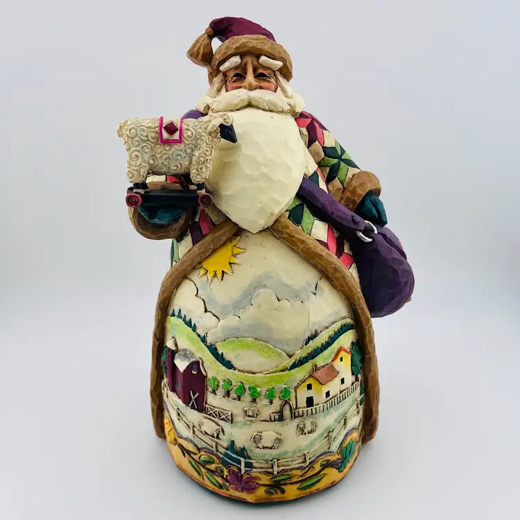 For The Santa Fan! 🎅🏼 🎁 Vintage Jim Shore 2003 "O'er The Fields We Go" 9.5”