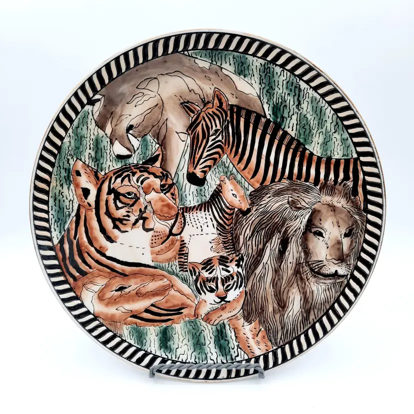 Safari Animal Africa Lion Zebra Tiger Decor Only