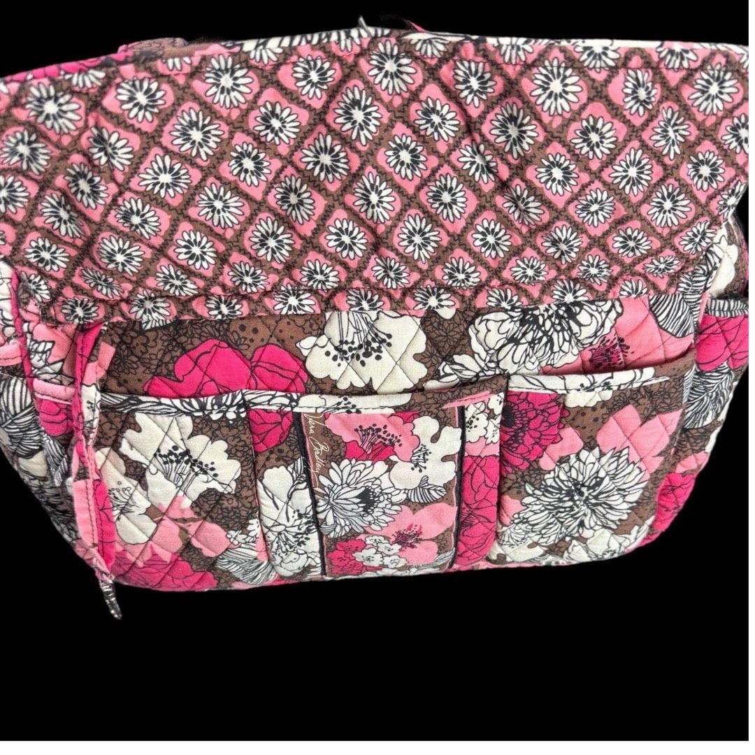 Niknax · Vera Bradley Retired Pattern “Mocha Rouge” Diaper Bag