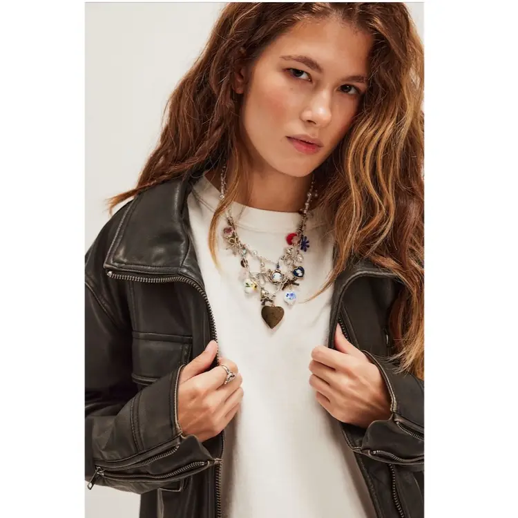 NWT FREE PEOPLE MAXAMILLION CHARM NECKLACE | COQUETTE CANDY