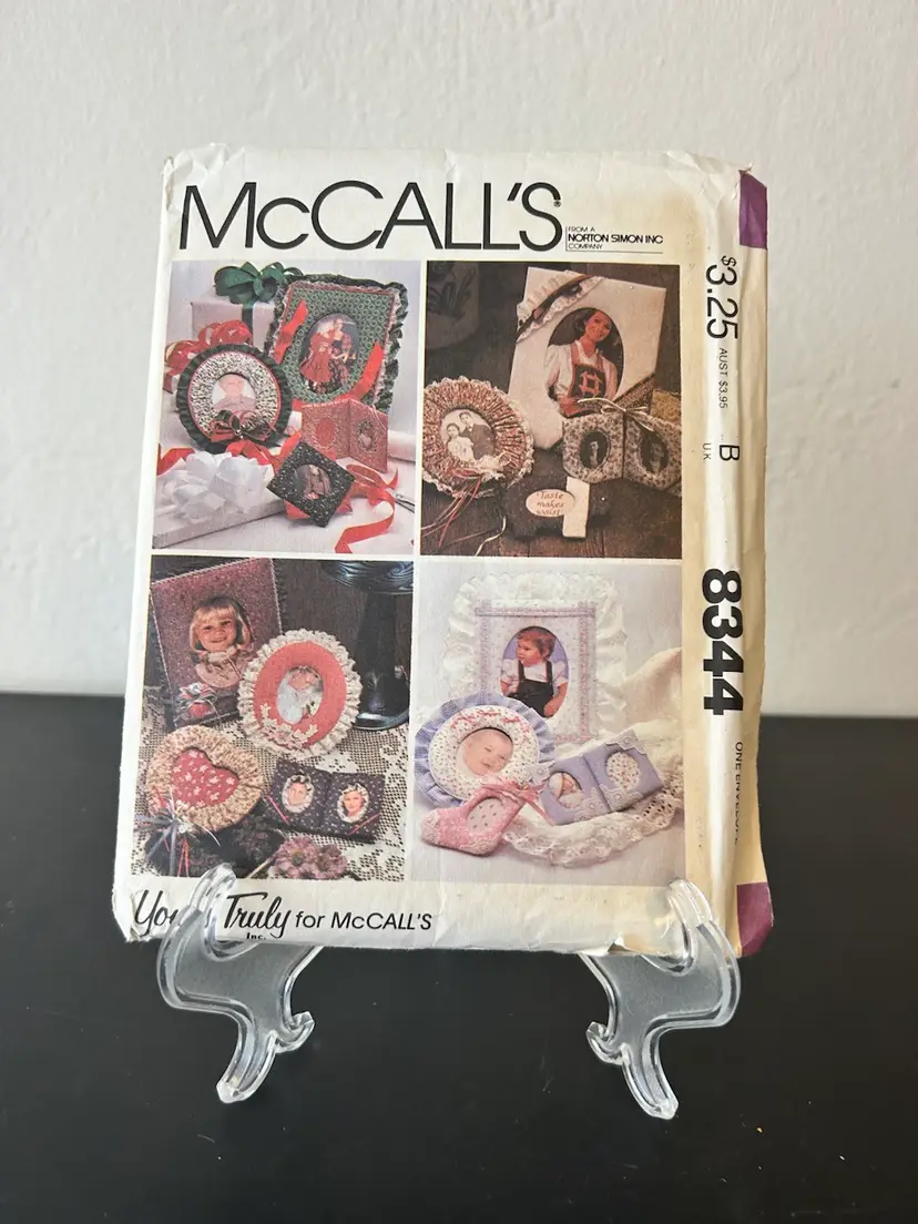 Vtg McCall’s Pattern 8344 Picture Frames Uncut FF