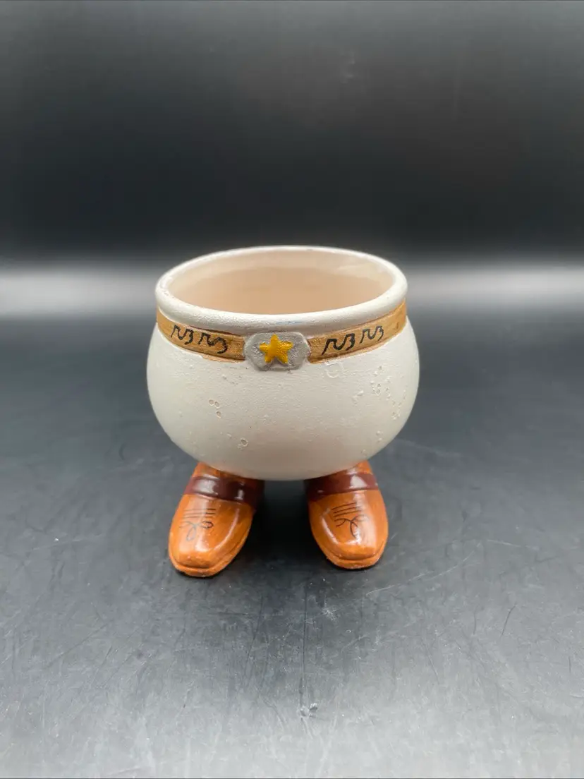 Enesco 1976 Sheriff Boots Planter