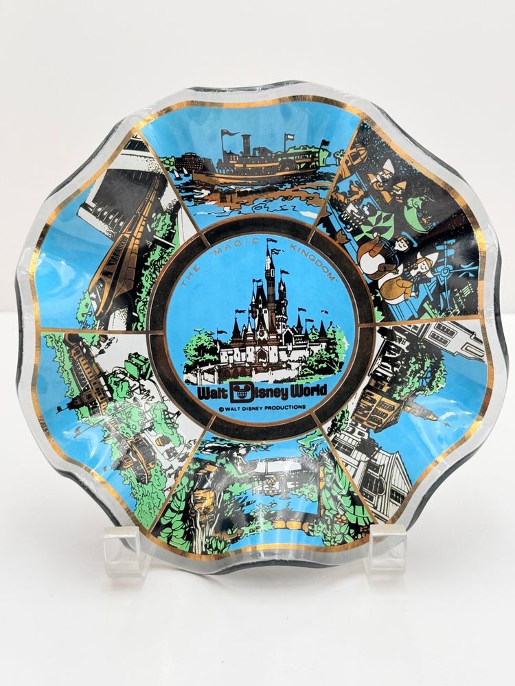 Walt Disney World Magic Kingdom Vintage Souvenir Dish