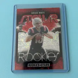 Drake Maye Stellar Rookies Red Lazer