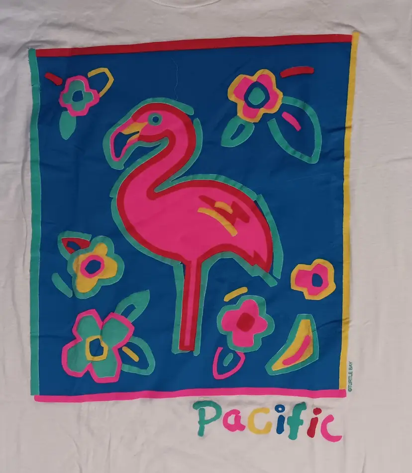 vintage single stitch Pink Flamingo Turtle Bay t shirt