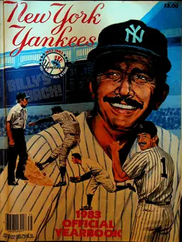 New York Yankees 1983 Official Yearbook Billy Martin