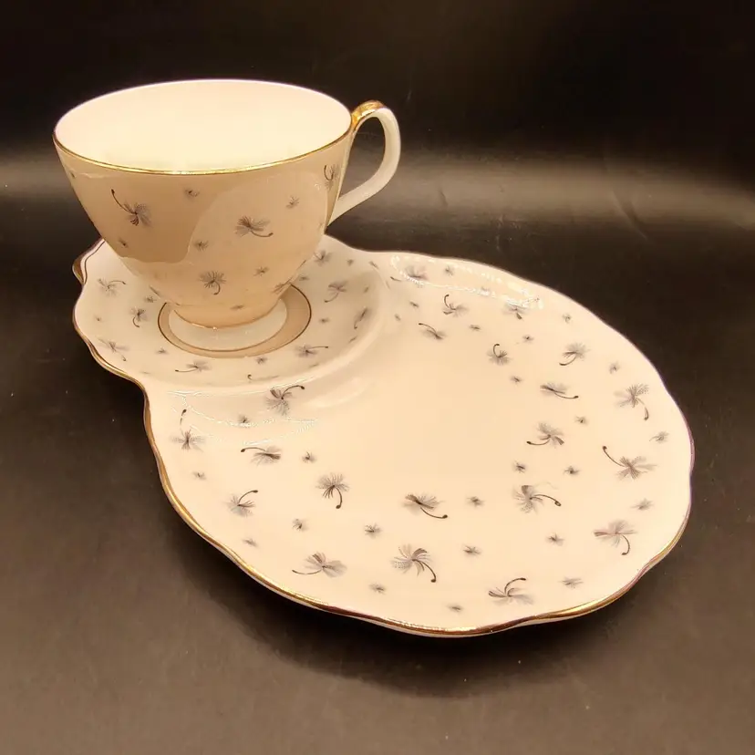 Vtg Royal Albert "Willow O The Wisp" Snack Plate With Matching Teacup