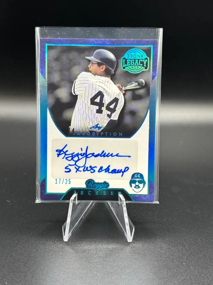 2024 Leaf Bronx Legacy Reggie Jackson Inscription Auto /25 New York Yankees
