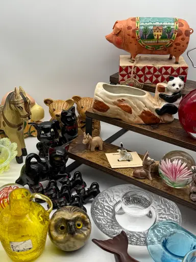 $5 Starts, Choice! Art Glass, Smalls, Wades and More! 