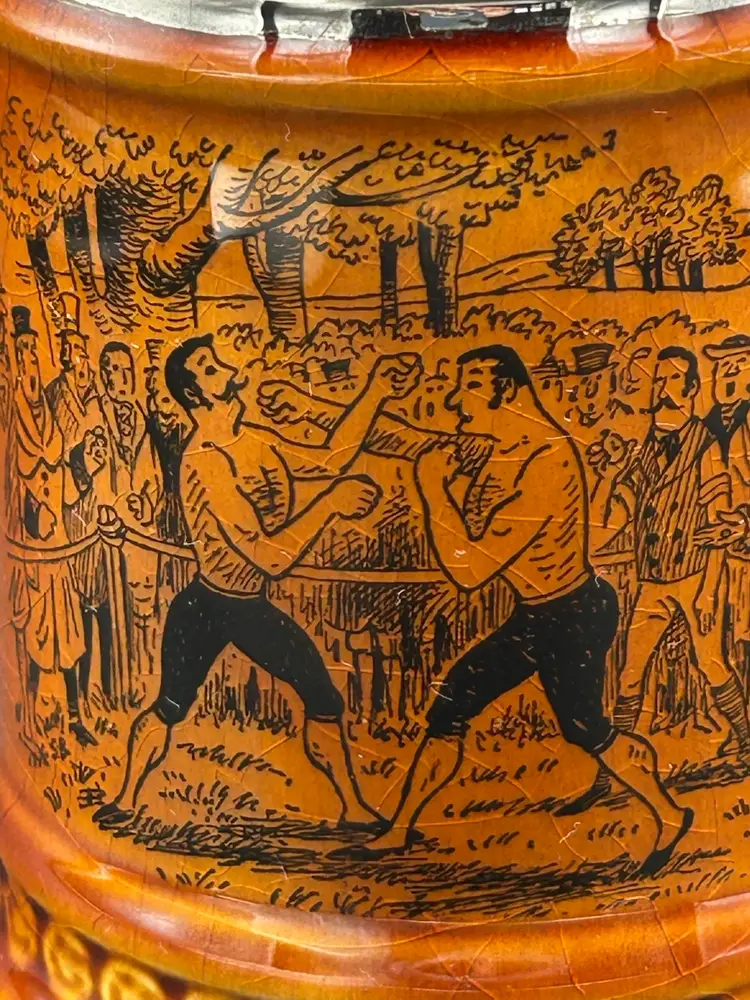 Vintage Bear Knuckle Boxing Lord Nelson Pottery Tankard  Man Cave/Barware England