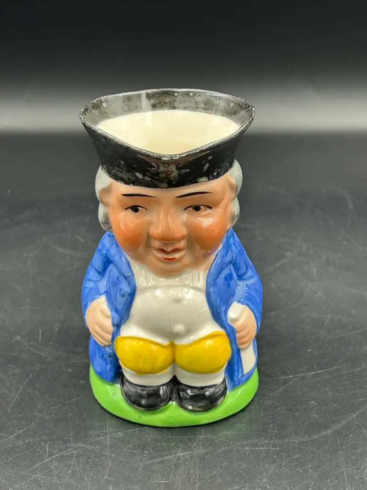 Vintage Ceramic Toby Mug- Pitcher, Colonial Man, Japan